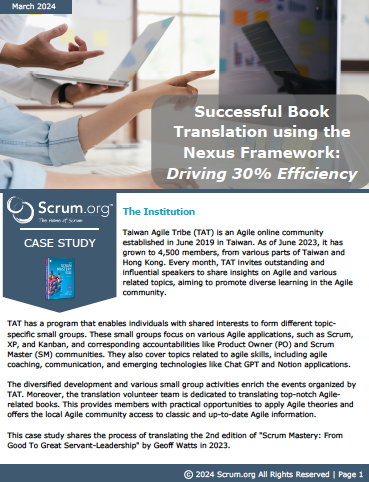 Successful Book Translation using the Nexus Framework: Driving 30% Efficiency
